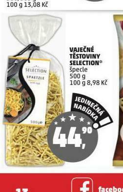 Vaječné těstoviny selection