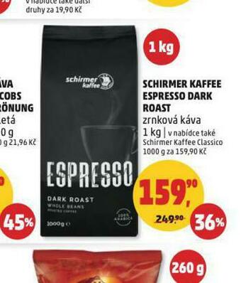 Penny Market Schirmer kaffee espresso dark roast nabídka