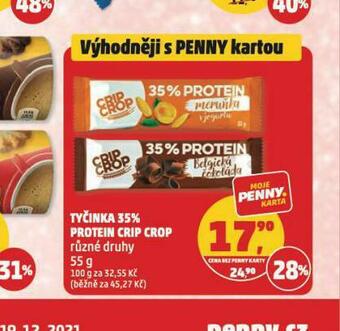 Penny Market Tyčinka 35% protein crip crop nabídka