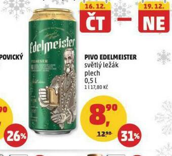 Penny Market Pivo edelmeister nabídka