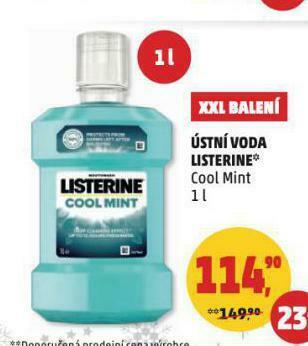 Penny Market Listerine ústní voda nabídka