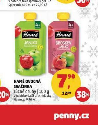 Penny Market Hamé ovocná svačinka nabídka
