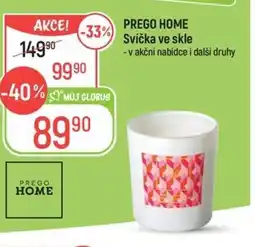 Globus PREGO HOME Svíčka ve skle nabídka