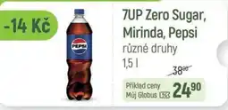 Globus 7UP Zero Sugar, Mirinda, Pepsi nabídka