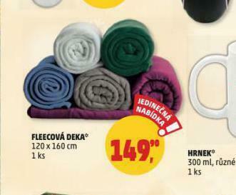 Penny Market Fleecová deka nabídka