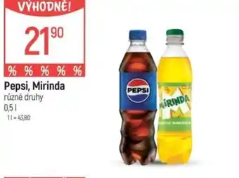 Globus Pepsi, Mirinda nabídka