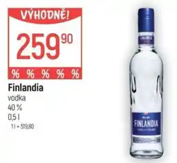 Globus FINLANDIA vodka nabídka
