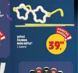 Penny Market Svítící čelenka nebo brýle nabídka