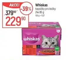 Globus Whiskas kapsičky pro kočky nabídka