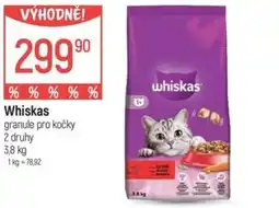 Globus Whiskas granule pro kočky nabídka