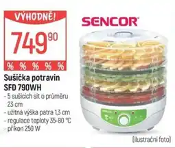 Globus SENCOR Sušička potravin SFD 790WH nabídka
