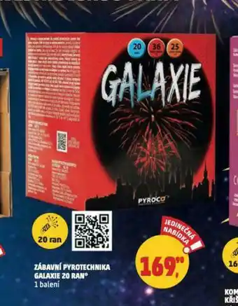 Penny Market Zábavní pyrotechnika galaxie 20 ran nabídka