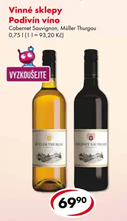 CBA Vinné sklepy Podivín víno nabídka