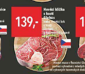 Globus Hovězí kližka s kostí nabídka