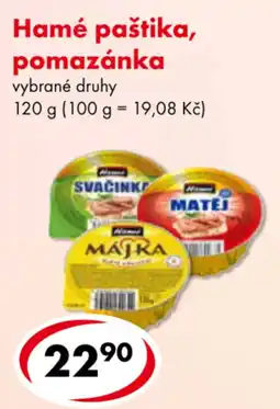 CBA Hamé paštika, pomazánka nabídka