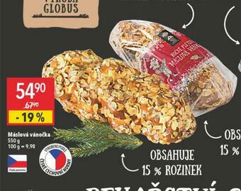 Globus Máslová vánočka nabídka