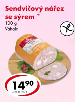 CBA Sendvičový nářez se sýrem nabídka