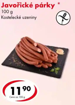 CBA Javořické párky nabídka
