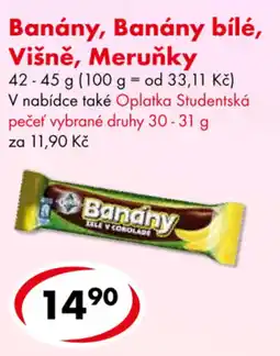 CBA Banány, Banány bílé, Vanilkový cukr nabídka