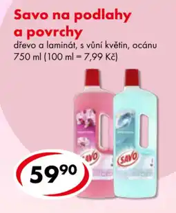 CBA SAVO na podlahy a povrchy nabídka