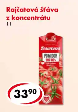 CBA Rajčatová šťáva z koncentrátu nabídka