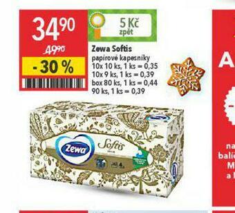 Globus Zewa softis papírové kapesníky nabídka