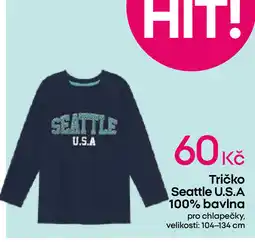 Pepco Tričko Seattle U.S.A 100% bavlna nabídka