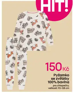 Pepco Pyžamko se zvířátky 100% bavlna nabídka