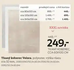 XXXLutz Tkaný koberec Velora nabídka