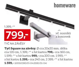 XXXLutz Tyč Square na závěsy nabídka