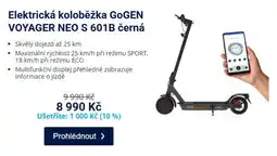 Datart Elektrická koloběžka GoGEN VOYAGER NEO S 601B černá nabídka