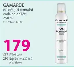 Hebe GAMARDE zklidňující termální voda na obličej nabídka