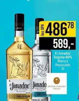 Jip El Jimador Tequila 40% Blanco Reposado 1l nabídka