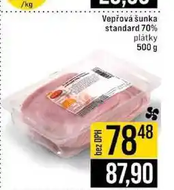 Jip Vepřová šunka standard 70% plátky 500 g nabídka