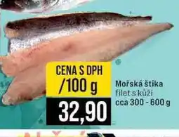 Jip Mořská štika filet s kůží cca 300 - 600 g 100g nabídka