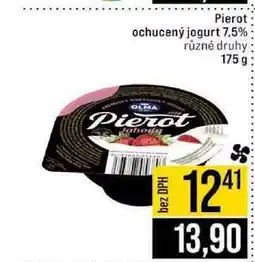 Jip Pierot ochucený jogurt 7,5% různé druhy 175g nabídka