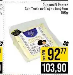 Jip Quesos El Pastor Con Trufa ovčí sýr s lanýžem 150g nabídka