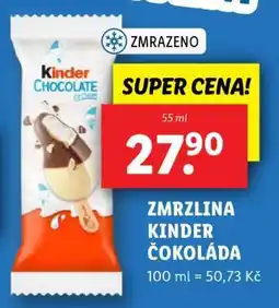 Lidl ZMRZLINA KINDER ČOKOLÁDA nabídka