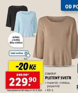 Lidl ESMARA Pletený svetr nabídka
