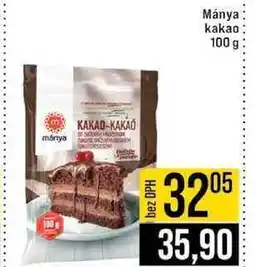 Jip Mánya kakao 100 g nabídka