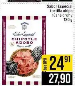Jip Sabor Especial tortilla chips různé druhy 120 g nabídka