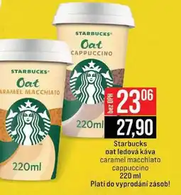 Jip Starbucks oat ledová káva caramel macchiato cappuccino 220 ml nabídka