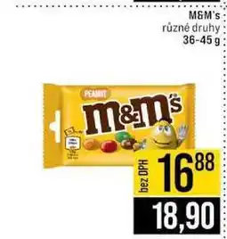 Jip M&M's různé druhy 36-45g nabídka