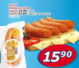ESO MARKET Kuřecí klobásy se sýrem nabídka