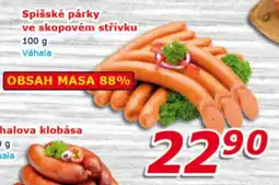 ESO MARKET Spišské párky ve skopovém střívku nabídka