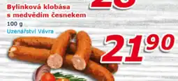 ESO MARKET Bylinková klobása s medvědím česnekem nabídka