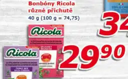 ESO MARKET Bonbóny ricola různé příchutě nabídka