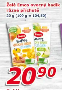 ESO MARKET Želé emco ovocný hadík různé příchutě nabídka