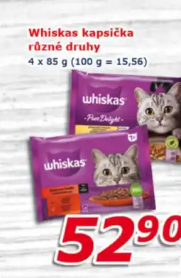 ESO MARKET WHISKAS Kapsička různé druhy nabídka