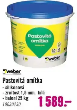 Hornbach Pastovitá omítka nabídka